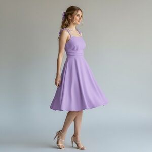 NEW Belle Poque Lilac‎ Sleeveless Vintage Style Dress A Line Midi XL